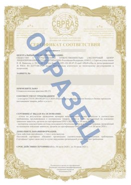 Образец Сертификат СТО 01.064.00220722.2-2020 Волоколамск Сертификат СТО 01.064.00220722.2-2020 